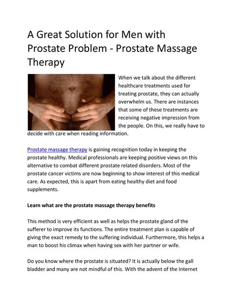 missionary prostate massage|'prostate and missionary' Search .